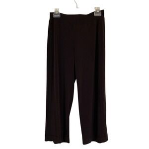 Cabi Women's Brown Wide-Leg Ponte Knit Ankle Pants #814 Size M Career‎ Casual